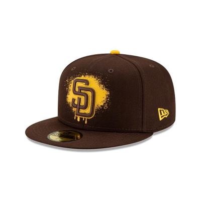 Sapca New Era San Diego Padres MLB Drip Front 59FIFTY Fitted - Maro